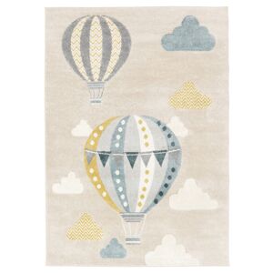 RugVista Balloon Ride Tapis - Beige / Bleu 140x200