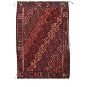 Noue a la main. Origine: Afghanistan Kilim Golbarjasta Tapis 209x303