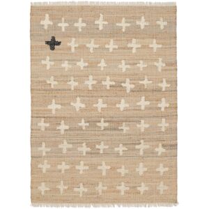 RugVista Odd Cross Jute Tapis - Beige 160x230