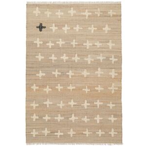 RugVista Odd Cross Jute Tapis - Beige 200x300