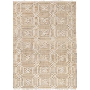 RugVista Cross Deco Tapis - Beige / Blanc ecru 200x300