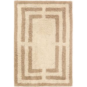 RugVista Chateau tapis de bain - Blanc naturel / Beige 60x90