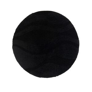 RugVista Breeze tapis de bain - Noir Ø 70