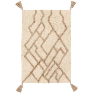 RugVista Riviera tapis de bain - Beige / Blanc naturel 60x90