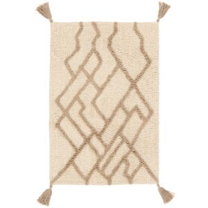 RugVista Riviera tapis de bain - Beige / Blanc naturel 60x90