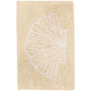 RugVista Ariel tapis de bain - Blanc naturel / Blanc 50x80