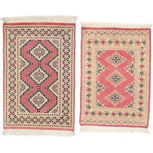 Noue a la main. Origine: Pakistan Pakistan Boukhara 2ply Tapis colis de 2 62x88