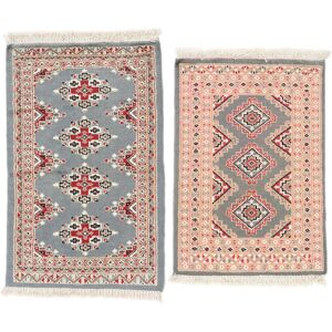 Noue a la main. Origine: Pakistan Pakistan Boukhara 2ply Tapis colis de 2 62x97