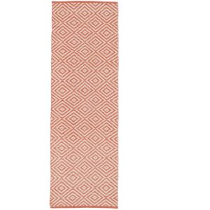 RugVista Solveig Tapis - Rouge corail / Blanc 80x250