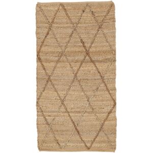 RugVista Diamond Jute Tapis - Beige 80x150