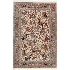 Noué à la main. Origine: Persia / Iran Ghom Kork / soie Tapis 140x212