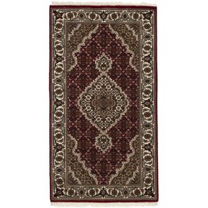 Noue a la main. Origine: India Tabriz Indi Tapis 80x145