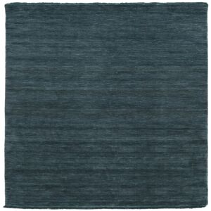 RugVista Handloom fringes Tapis - Petrole foncé 250x250