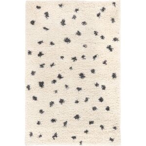 RugVista Polly Tapis - Blanc écru / Gris foncé 100x160