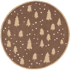 RugVista Forest Hill Tapis - Marron / Beige Ø 100