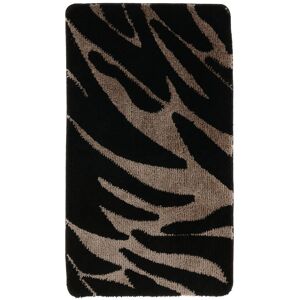 RugVista Georix tapis de bain - Taupe marron / Noir 67x120