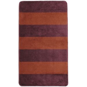 RugVista Mario Block tapis de bain - Violet foncé / Terracotta 67x117