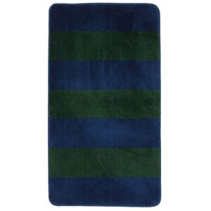 RugVista Mario Block tapis de bain - Bleu foncé / Vert foncé 67x117