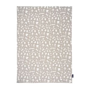 Alvi® Plaid enfant animaux zoo taupe 75x100 cm 75x100 cm