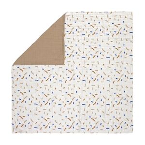 LÄSSIG Tapis d'éveil Little Mateys Sprinkles Royal Blue 100x100 cm