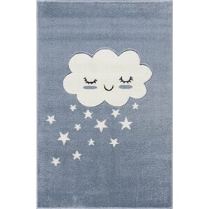 LIVONE Tapis enfant Kids love Rugs nuage bleu/blanc 110x170 cm