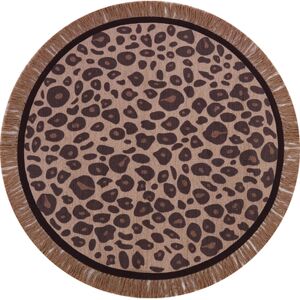 Tapis Petit Tapis enfant rond léopard pink Ø 120 cm circonférence 120 cm