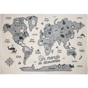 Tapis enfant carte du monde 100x150 cm