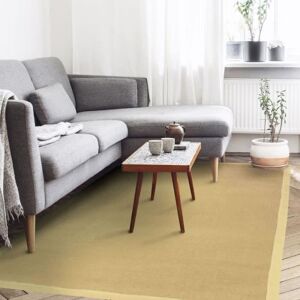 The Deco Factory NATURAL JUTE - Tapis en jute pour salon ou chambre naturel et végétal 160 x 230 cm Beige - Publicité