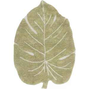 Lorena Canals Tapis Coton Lavable Mini Monstera Olive par Lorena Canals - Tapis enfant