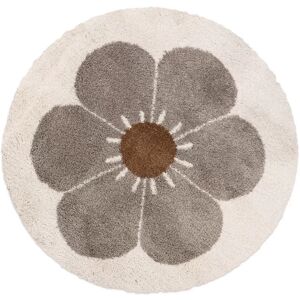 Nattiot Tapis Enfant Bohemian Daisy Rond Taupe par Nattiot - Ø 120 cm - Tapis enfant