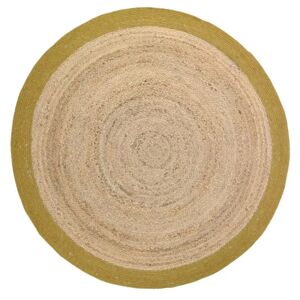 Nattiot Tapis Coton & Jute Yhuki Mango par Nattiot - Ø 110 cm - Tapis enfant