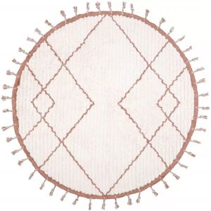 Nattiot Tapis Coton Come Rose par Nattiot - Ø 120 cm - Tapis enfant