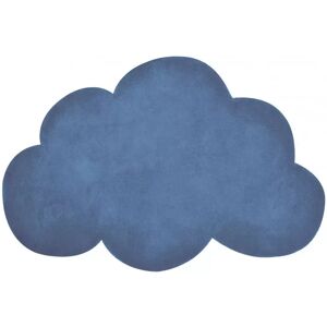 Lilipinso Tapis Coton Forme Nuage (bleu Foncé) par Lilipinso - 67 x 100 cm - Tapis enfant