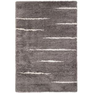 AFK Tapis shaggy en fausse fourrure MELLOW - Gris - L - Tapis polypropylène