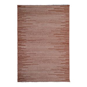 AFK Tapis intérieur extérieur RIFF en fibre Oeko-Tex 100 - brique - 153 x 230 cm - Tapis polypropylène