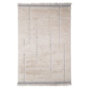 AFK Tapis graphique Maze en fibre Oeko-Tex 100 - ivoire - 200 x 290 cm - Tapis polypropylène