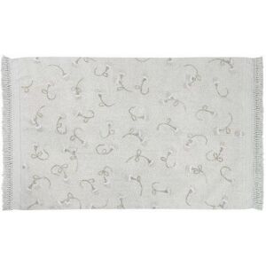 Lorena Canals Tapis Coton Lavable English Garden Ivory par Lorena Canals - 140 x 210 cm - Tapis enfant