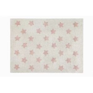 Lorena Canals Tapis Coton Lavable Stars Natural -vintage Nude par Lorena Canals - 120 x 160 cm - Tapis enfant