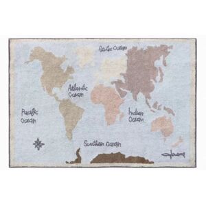 Lorena Canals Tapis Coton Lavable Carte Vintage par Lorena Canals - Tapis coton