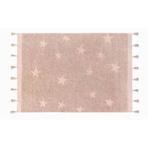 Lorena Canals Tapis Coton Lavable Etoiles Hippy Vintage Rose par Lorena Canals - 120 x 175 cm - Tapis enfant