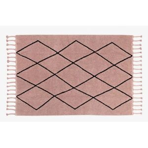 Lorena Canals Tapis Coton Lavable Berbère Vintage Rose par Lorena Canals - Tapis enfant