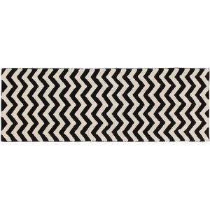 Lorena Canals Tapis Coton Black&white; Zig-zag par Lorena Canals - Tapis enfant