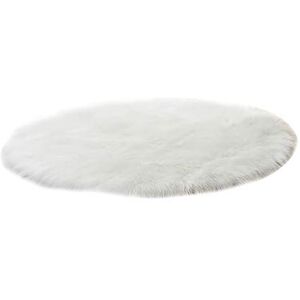 Goodluvk28 Tapis pour décoration d'intérieur   Tapis rond doux en fibre acrylique tapis pour chambre à coucher, salon, coiffeuse, choix parfait pour la décoration de la maison - Publicité