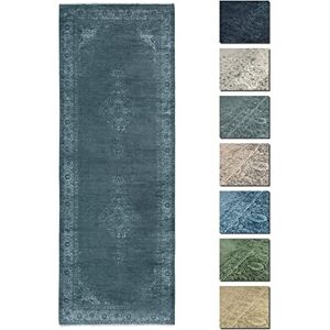 TESSO LIVING Vintage Tapis Salon Poils Courts Anthracite 80 X 290 cm, Kelim Tapis Berbere Lavable, Tapis Ethnique - Publicité