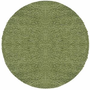 Carpetsale24 Rond Tapis Salon Unicolore Vert Tapis à Poils Longs pour Chambre, Salle à Manger, Couloir, Tapis de Cuisine Doux & Moelleux, Facile d'entretien, Tapis 80 cm Rond - Publicité