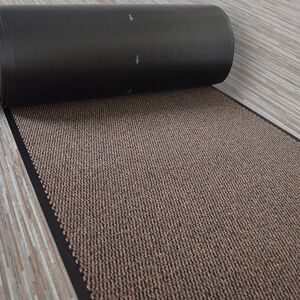 Tapis entrée accueil anti-salissures - Marron - Au mètre - Larg. 1,20m