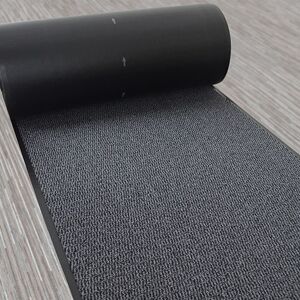 Tapis entrée accueil anti-salissures - Anthracite - Au mètre - Larg. 1,20m