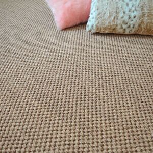 Tapis sur mesure Sisal - Kidara grosses boucles - Orge