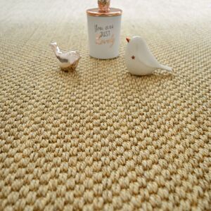 Tapis sur mesure Sisal - Kidara grosses boucles - Naturel