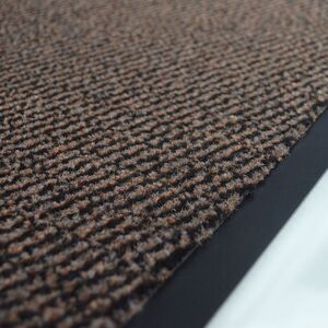 60x90 Tapis entree accueil anti-salissures - Marron